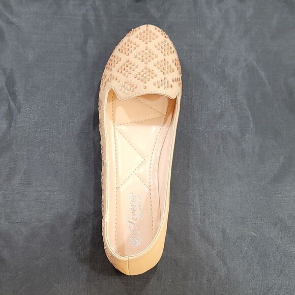 BRAND NEW FOREVER COMFORT RHINESTONE EMBROIDERED SLIP-ON WOMEN"S BALLET FLAT - Picture 14 of 16